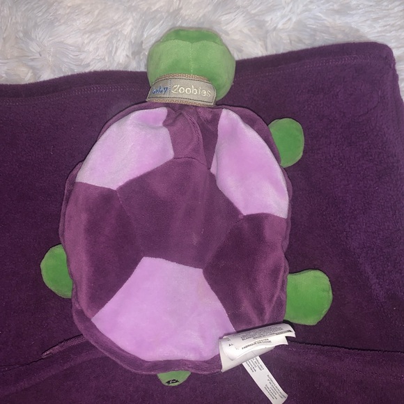 Zoobies Baby Child Security Blanket Tama the Tortoise - Picture 3 of 11